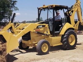 Retro Escavadeira Caterpillar 416E 4x4